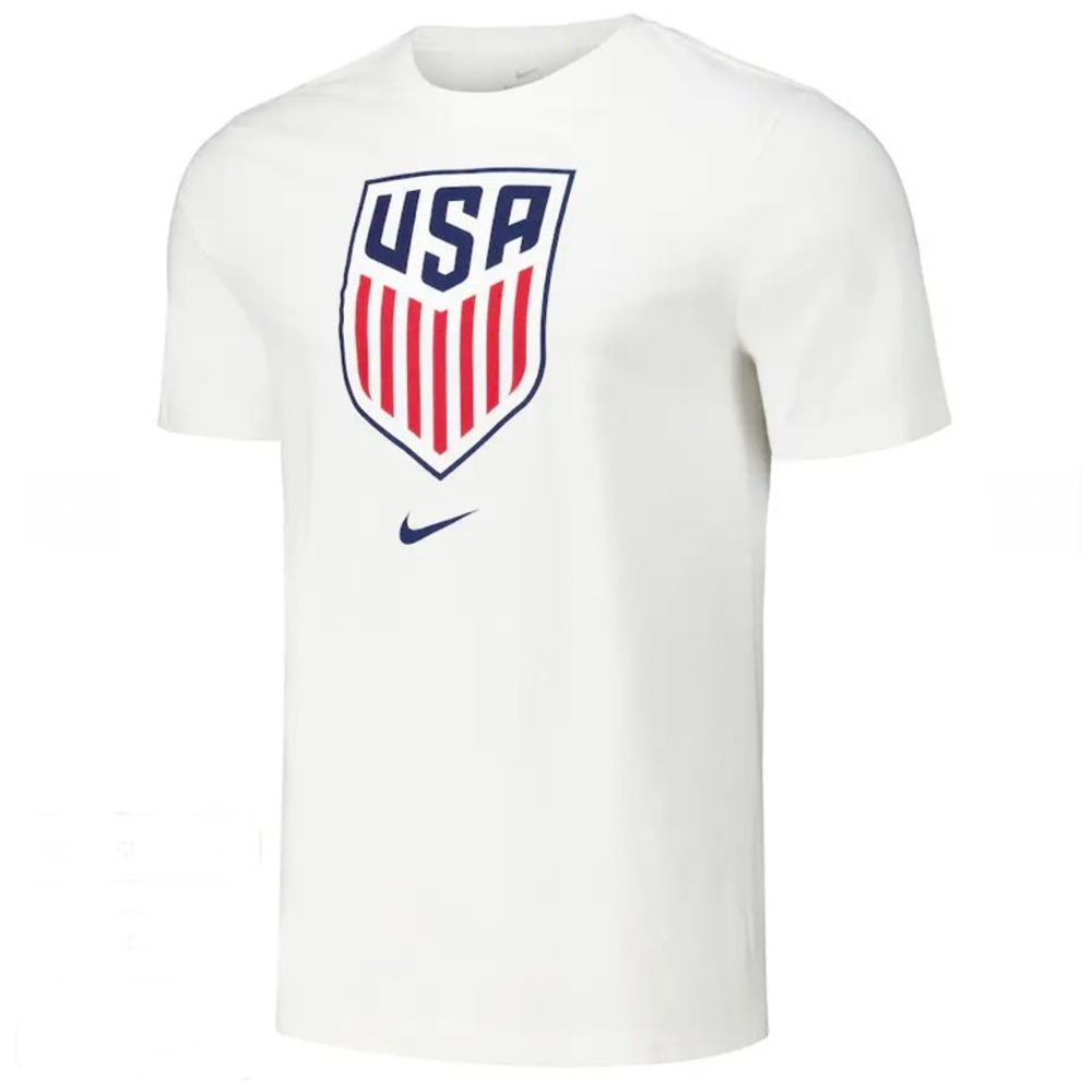 * NWT USMNT Nike crest core t-shirt white women’s size M loose fit crewneck